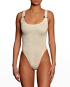 Hunza G Domino One-piece Swimsuit In Navy