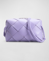 Bottega Veneta Small Intreccio Leather Camera Bag In Wisteria