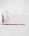 Bottega Veneta Intrecciato Leather Crossbody Bag In Bliss