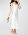 Petite Plume Cosette Empire Silk Nightgown In White