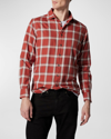Rodd & Gunn Eden Park Sports Fit Check Button-up Shirt In Brick