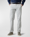 Rodd & Gunn Thomas Road Stretch Cotton Flat Front Chinos In Pebble