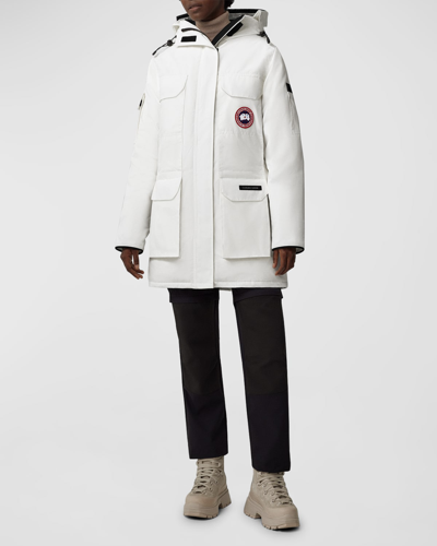Canada Goose Expedition Hooded Parka Jacket In Nrth Star Wh