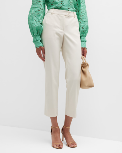 Maison Common Cropped Slim Pants In Neutral