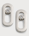 MESSIKA MOVE UNO 18K WHITE GOLD STUD EARRINGS