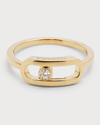 MESSIKA MOVE UNO 18K YELLOW GOLD RING, EU 51 / US 5.75