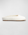 BOTTEGA VENETA FLAT INTRECCIATO LEATHER MULES