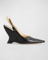 Bottega Veneta Slingback Pointed Pumps In Nero