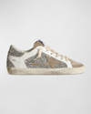 GOLDEN GOOSE SUPERSTAR LEATHER GLITTER LOW-TOP trainers
