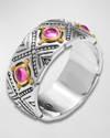 KONSTANTINO DOME TRIPLE CORUNDUM RING