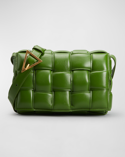 Bottega Veneta Padded Cassette Crossbody Bag In 3141 Avocado-gold