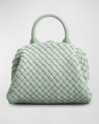 Bottega Veneta Mini Intrecciato Napa Top-handle Bag In 3403 New Sauge-go