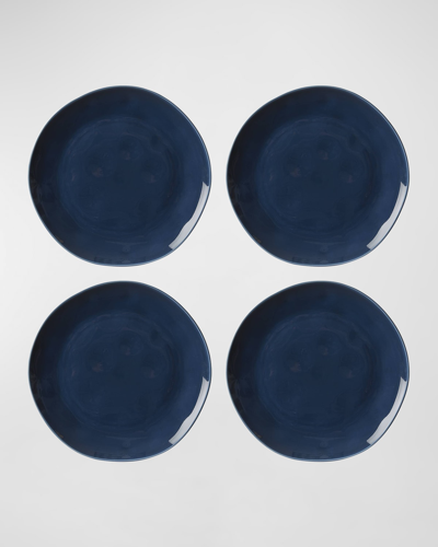 Lenox Bay Colours 4-piece Dinner Plates, Blue In Grey