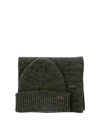 BARBOUR "CRIMDON" RIBBED SCARF AND BEANIE
