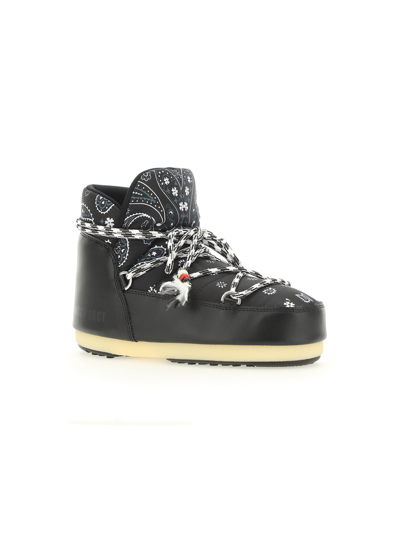 Alanui Bandana-print Snow Boots In Black