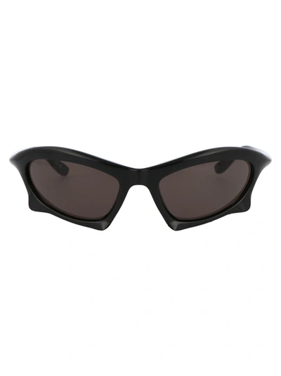 Balenciaga Bb0229s Sunglasses In 001 Black Black Grey