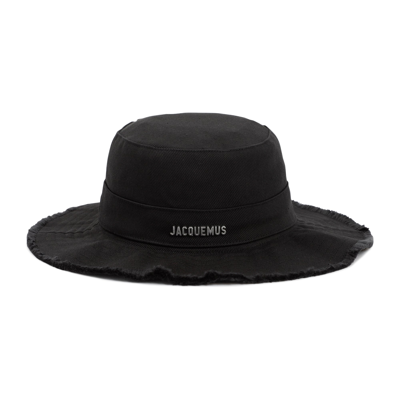 Jacquemus Le Bob Artichaut Bucket Hat In Black