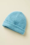 White + Warren Thermal Cashmere Beanie In Blue