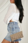 Lulus Junipero Gold Beaded Clutch In Gold