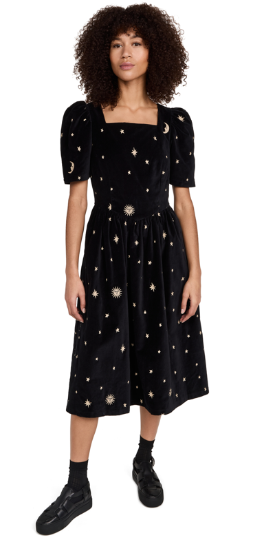 midi womens black dress Marcella Women's Manhattan One Shoulder Midi Dress