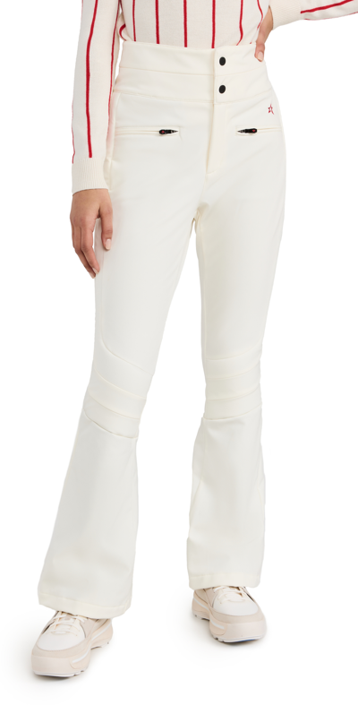 PERFECT MOMENT AURORA HIGH WAIST FLARE PANTS SNOW WHITE