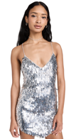 Retroféte Sirena Sequined Cocktail Dress In Silver