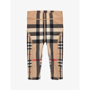 BURBERRY BURBERRY ARCHIVE BEIGE IP CHK ISABELLA CHECK-PRINT STRETCH-WOVEN LEGGINGS 6 MONTHS - 2 YEARS,61381040