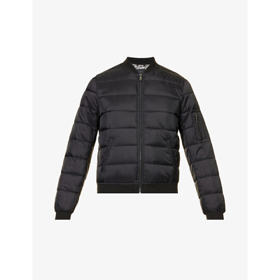 Ikks Long-sleeves Quilted Shell Jacket In Black