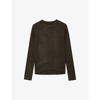Zadig & Voltaire Cici Patch Cashmere Jumper In Bronze