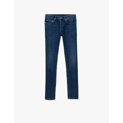 Sandro Washed Slim Fit Jeans In Blue Vintage In Denim - Jean