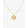 Astrid & Miyu Libra Bold Zodiac Plated Recycled 925 Sterling-silver Necklace In Gold