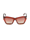 Marc Jacobs Women's 51mm Cat Eye Sunglasses In Red Havana