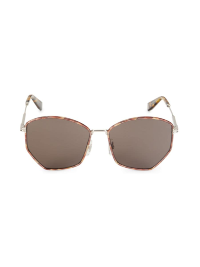 Marc Jacobs Women's 57mm Geometric Sunglasses In Silver Brown