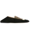 SERGIO ROSSI sr1 embellished slippers,GLASS100%