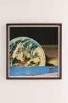 Urban Outfitters Mariano Peccinetti Distant Beach Print In Walnut Wood