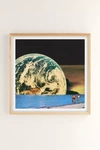Urban Outfitters Mariano Peccinetti Distant Beach Print In Natural Wood