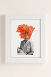 Urban Outfitters Hagar Vardimon Orange Art Print In White Matte
