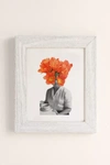 Urban Outfitters Hagar Vardimon Orange Art Print In White Barnwood