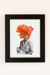 Urban Outfitters Hagar Vardimon Orange Art Print In Modern Black