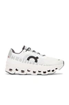 On Cloudmster Running Shoe In All White