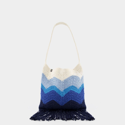 Nannacay Priya Hobo Bag -  - Blue - Cotton In Multicoloured