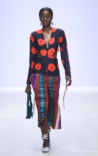 Abiola Olusola Women's Murexa Cotton Brocade Midi Dress In Multi