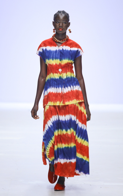 Abiola Olusola Women's Dunny Cotton Brocade Maxi Skirt In Multi