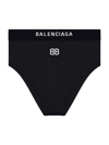 Balenciaga Women's Sports Slip Briefs In Black