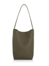 The Row Women's Park Medium Leather Tote In Olive Large