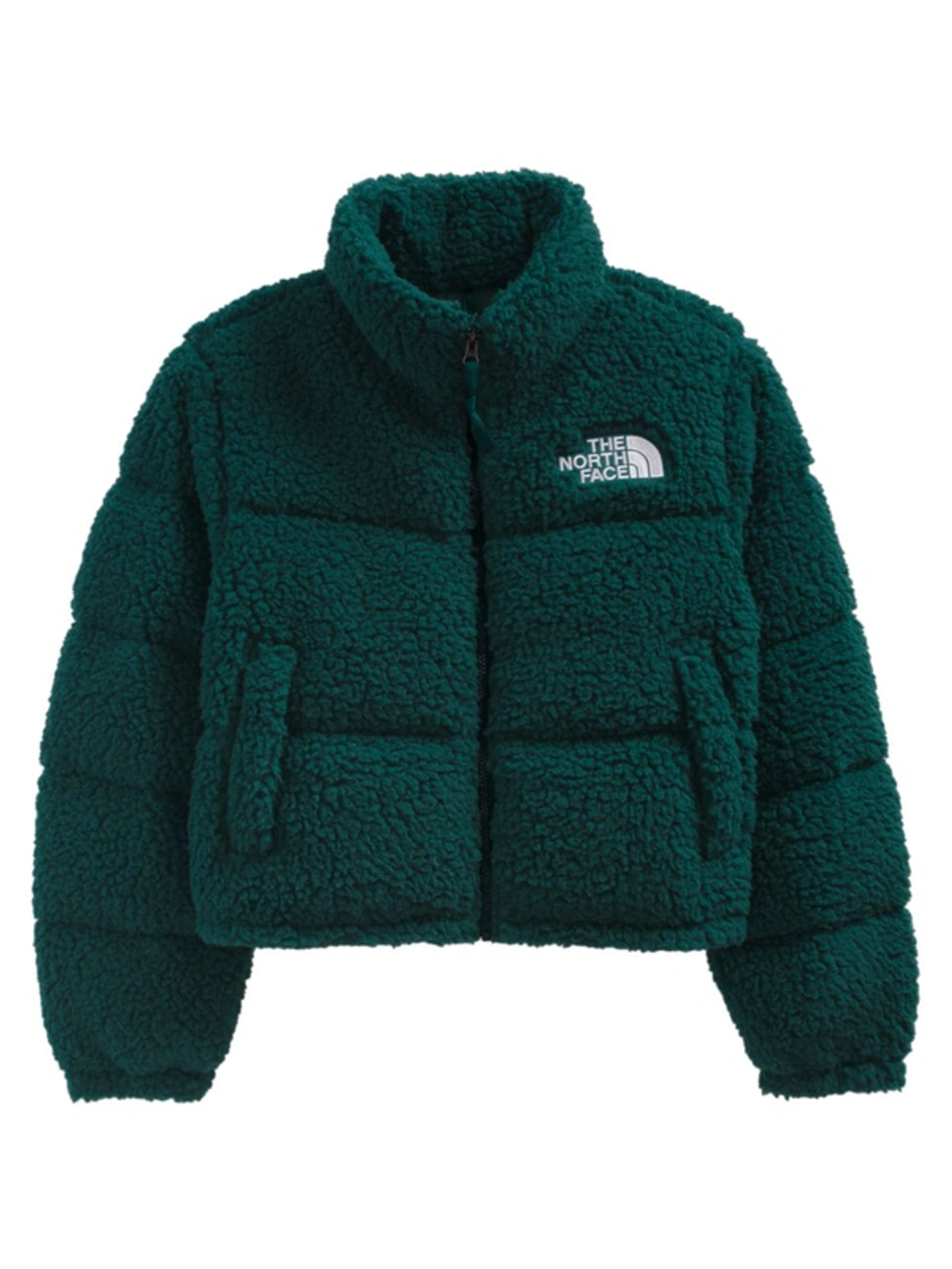 The North Face Women's Sherpa Nuptse Jacket In Green | ModeSens