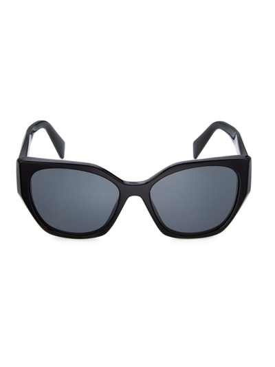 Prada Women's 55mm Square Sunglasses In Black