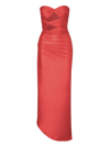 BAOBAB WOMEN'S VERA SATIN JERSEY CUT-OUT MAXI DRESS
