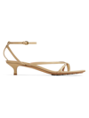 Bottega Veneta Stretch Multi-strap Leather Sandals In Cream