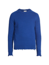 Saint Laurent Men's Frayed Cotton Sweater
